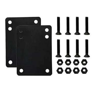 Imagem de 8x Parafusos de Caminhão de Skate 1.0/1.25/1.5/2.0'' Longboard Parafusos de Porcas Instalar Hardware e 2pcs Pad Acessórios , 1,25 polegada