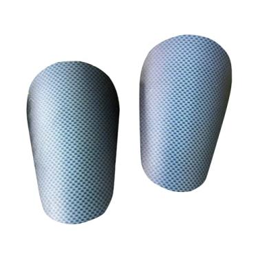 Imagem de UGPLM Caneleiras de futebol pequenas, 2 peças, protetor de perna, panturrilha, para crianças, equipamento de proteção para esportes ao ar livre, Azul, 10cmx6cm