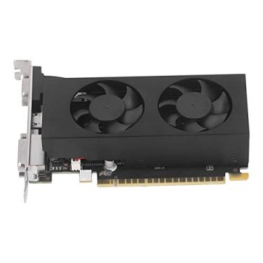 Imagem de Hics CardGaming Ghics Caics Card para PCGhics Card, 750 4G DDR5 Ghics Cards Com 2 Ventiladores de Resfriamento Porta de 128 Bits VGA DVI HD Interface Multimídia Placa GPU Ghics