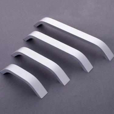 Imagem de Maçaneta de tamanho grande para porta de móveis, maçanetas para quarto, armário, gaveta de cozinha, estilo moderno, alça longa de alumínio, alumínio 256 mm