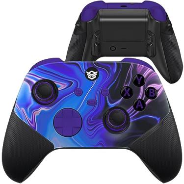 Imagem de HEXGAMING Ultra X Wireless Controller for Xbox Series X & S, for Windows 7/8/10-4 Back Buttons - Adjustable Triggers - Interchangeable Thumbsticks - 6 Profiles - Chaos Purple