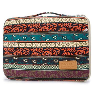 Imagem de Kinmac Capa protetora resistente de 360° para laptop com alça para MacBook Air de 13 polegadas, iPad Pro de 13 polegadas e 13,3 polegadas HP, Dell, Lenovo, Asus, Acer (boêmio)