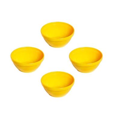Imagem de Conjunto De Sopeiras Cheff Vemplast 250Ml 4Un Amarelo