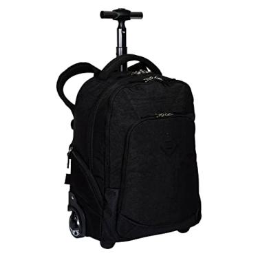 Imagem de Mochila Carrinho 2 em 1 Sestini Rolling Crinkle Preto