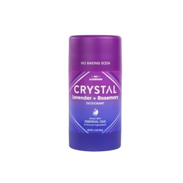 Imagem de Crystal Essence Desodorantes de Magnésio Solid Stick – Desodorante de Magnésio Combate com segurança e eficácia o odor. Desodorante sem alumínio para homens e mulheres – Lavanda + alecrim, 70 g (8000)