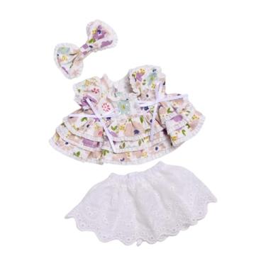 Imagem de Esquirla Vestido plissado de boneca de pelúcia, saia curta, roupas educacionais, moda, brincadeira de faz de conta, vista suas próprias bonecas para bonecas de, Tolet
