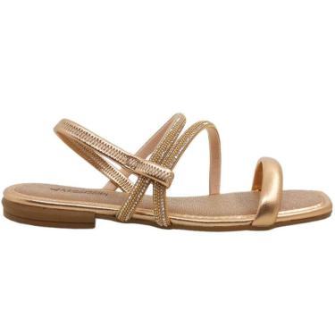 Imagem de Sandália Feminina Casual Dia a Dia Rasteira com Strass Mississipi Mb752