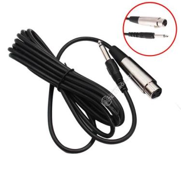 Imagem de Cabo P10 Mono E Xlr Canon Fêmea 5 Metros Instrumentos Musicais MCB015 