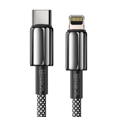 Imagem de Cabo Black Braid Premium Compatível Com Iphone Lightning 1 Metro Tecid