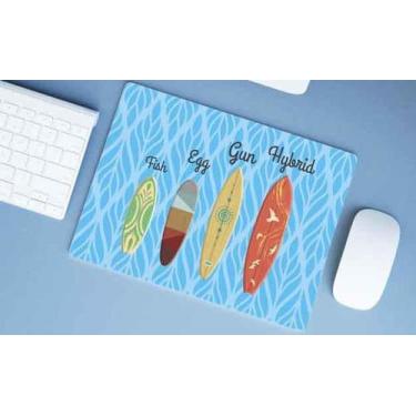 Imagem de Mouse Pad Emborrachado Personalizado Grande Surf Surfista Praia - Delu