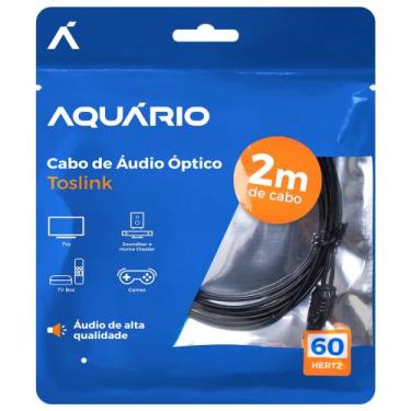 Imagem de Cabo de audio optico digital toslink 2 metros aquario tsk20 - AQUÁRIO