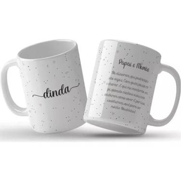Imagem de Caneca Presente Dinda Minimalista Aceita Ser Minha Madrinha