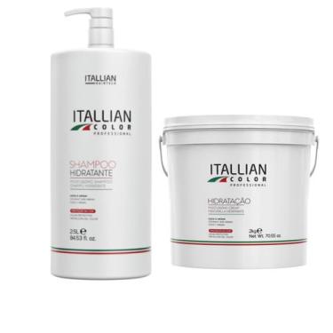 Imagem de Kit Hidratante Itallian Color Shampoo 2,5Lt + Hidratação 2Kg