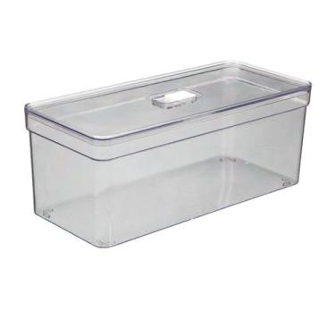 Imagem de Organizador Com Cesta Alimentos Multiuso Transparente - 1 UN - PLASTUT