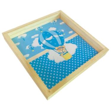 Imagem de Bandeja em Pínus Personalizada Bebê Menino/Menina - Dóia Kids, Bandeja