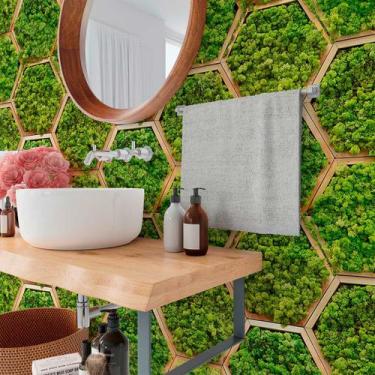 Imagem de Papel de Parede 6M Adesivo Samambaia Verde Auto Colante Jardim Inglês 