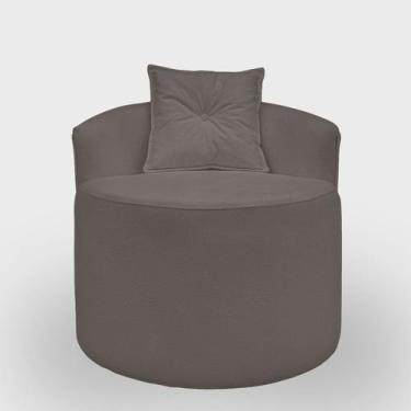 Imagem de Poltrona para Sala Orgânica Confortável e Reforçada Bouclé - Aliança D