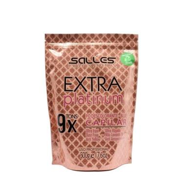 Imagem de Pó Descolorante Extra Platinum Azul Salles Profissional 500g