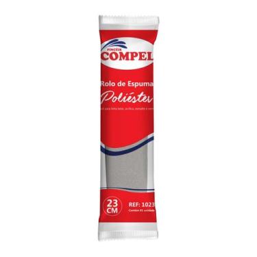 Imagem de Kit 6PC Rolo de Pintura Espuma Poliester 23cm Sem Cabo Compel