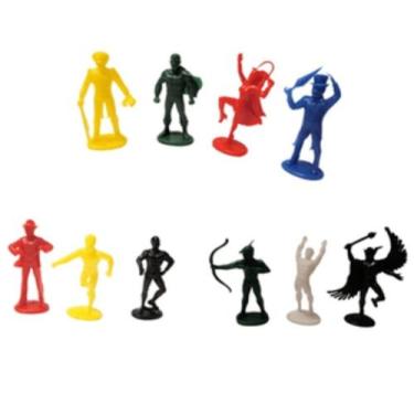 Imagem de Boneco Soldadinho Plástico Miniatura Super Heróis e Vilões Miniaturas 