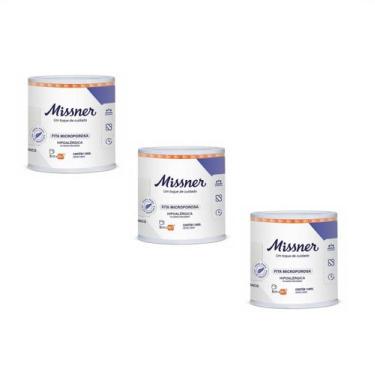 Imagem de Kit 3 Fitas Cirúrgica Microporosa Branca 5cm X 10m - Missner
