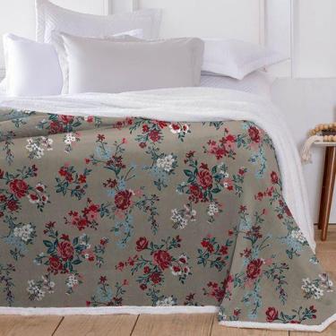 Imagem de Cobertor Sherpa Queen Dupla Face Sherpa Toque Pele de Ovelha Carneiro 