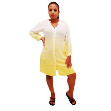 Imagem de Saída De Praia Bata Blusão Camisão Indiano Cores Variadas - India Fash