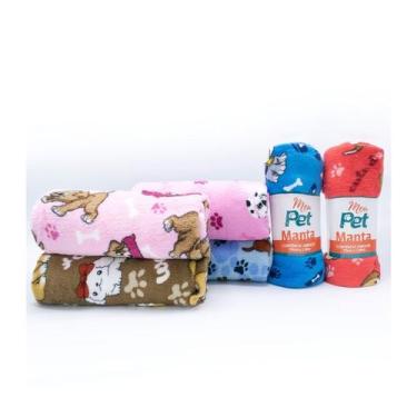Imagem de Manta Meu Pet para Cães e Gatos - Cores Sortidas - 70x100