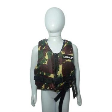 Imagem de Colete Salva Vidas Camuflado 40Kg Infantil Criança Boiar Flutuar Flutu
