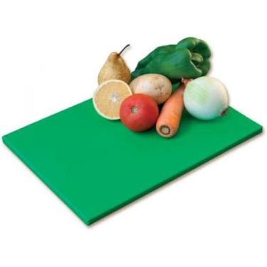 Imagem de Tabua de corte de polietileno Duchefe verde 40 x 25 cm - 18944