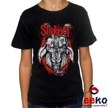Imagem de Camiseta Infantil Slipknot 100% Algodão Rock Geeko, Preto, 14