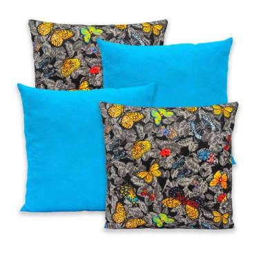 Imagem de Kit 4 Capas de Almofada com Zíper 40cmx40cm Gorgurinho - Dryka Enxovai