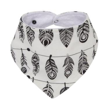 Imagem de Bandana Babador Bebê Penas - Means Love Baby