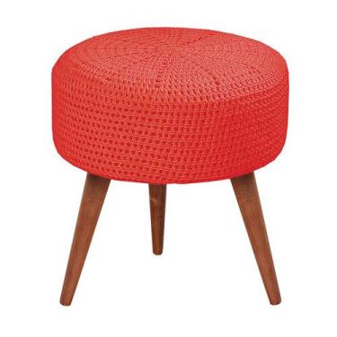 Imagem de Puff Banqueta Crochê Castellar Móbile, Cru