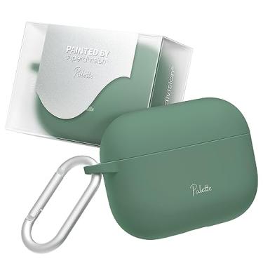 Imagem de superdivision Paleta de 16 cores para Airpods Pro 2ª/1ª geração, capa rígida e antiderrapante, com mosquetão para chaveiro, capa para Apple Airpods Pro 2023/2022/2019 (cabo USB-C/Lightning)