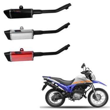 Imagem de Escapamento esportivo para Honda Bros 150 Steel Moto Parts, Preto