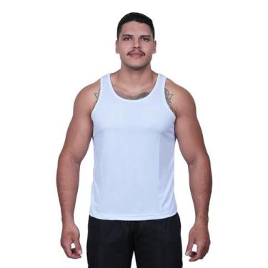Imagem de Regata Masculina Dryfit - Techmalhas, Branco, GG