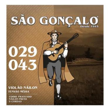 Imagem de Encordoamento sao goncalo violao nylon preto 0.029 - 0.043 - SG