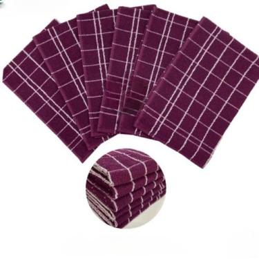 Imagem de Pano de Copa Felpudo 3 peças Premium Chef Teka, Roxo