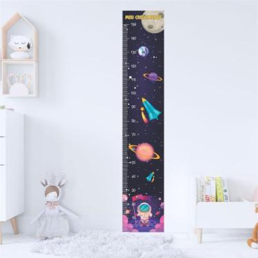 Imagem de Régua de Crescimento Adesivo Astronauta Infantil Menina - Cg Mimo Kids