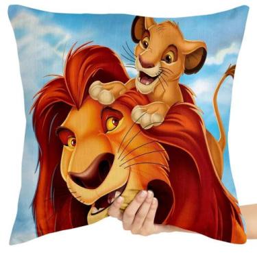 Imagem de Almofada 45x45 cheia Mufasa e Simba - Empório Dutra