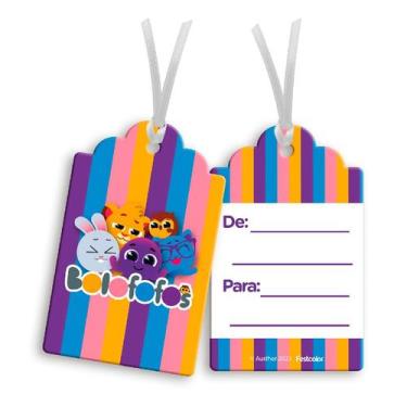 Imagem de Tag Decorativa - Bolofofos  - 8 unidades - Festcolor - Rizzo