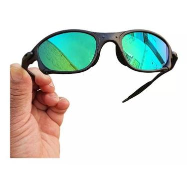 Imagem de Óculos de Sol Doublex Verde Claro Juliet Tamanho Maior Lupa X-Metal Po