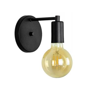 Imagem de Arandela Parede Industrial Vintage Moderna Garagem Preto - Poli Luz