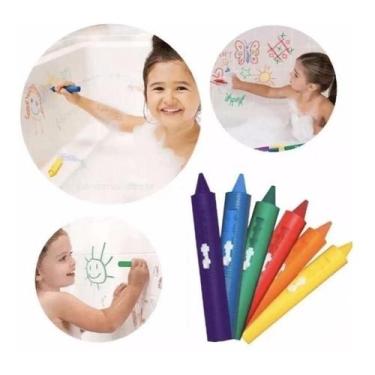 Imagem de Caneta Risca E Apaga C/6 Cores Rabisca Azulejo Banheira Box - Eye prod