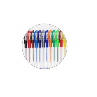 Imagem de Caneta esferografica gel colorgel com glitter 12 pecas - DYNASTY