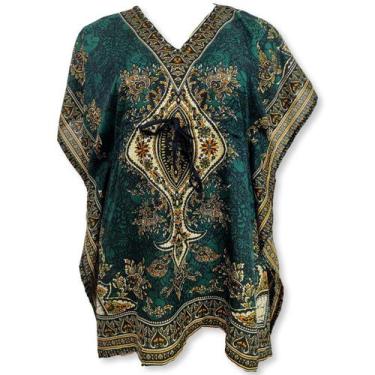 Imagem de Bata Kaftan Indiana Longuete Saída de Praia Plus Size - 02 - Sarat Mod