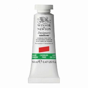 Imagem de Tinta Guache Winsor Designers 14ml S4 901 Cadmium Free Red - Winsor & 