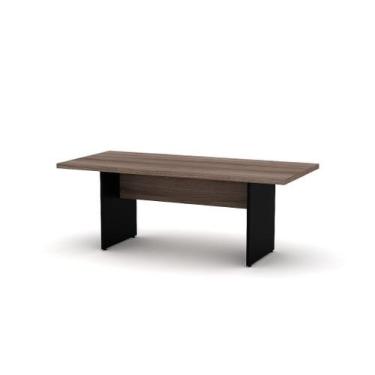 Imagem de Mesa De Reunião Retangular PE 40 Pandin 2,00 M Walnut e Preto