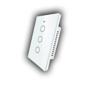 Imagem de Interruptor Inteligente Zigbee 3 Botões Touch Alexa Google B - Kiconec